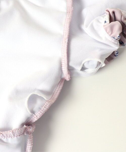 apres les cours（アプレレクール）の「【UVカット】ナチュラル花柄バックリボンワンピース水着（水着・キッズ・ピンク/ミント・130/100/90/80/140/120/110）」の20枚目の写真