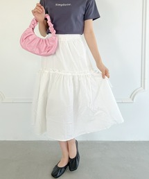 【23S/S】サイドリボンふくれジャガードフレアスカート