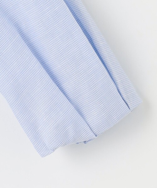 J.PRESS Ladies（J.プレス レディス）の「【洗える・吸水】 BEZピンチェック スタンドカラー ブラウス（シャツ/ブラウス・レディース・ネイビー系3/イエロー系3/サックスブルー系3・XS）」の13枚目の写真