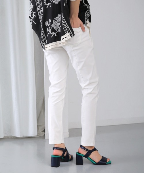 Bou Jeloud(ブージュルード)の「【34-42サイズ展開】UVカット・接触冷感HAKIYASEパンツ(その他パンツ・レディース・ネイビー/ベージュ/ホワイト/グリーン/ブラック/A/イエロー・42/40/34/38/36)」の8枚目の写真