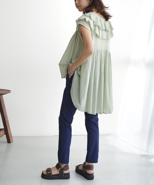 Bou Jeloud(ブージュルード)の「【34-42サイズ展開】UVカット・接触冷感HAKIYASEパンツ(その他パンツ・レディース・ネイビー/ベージュ/ホワイト/グリーン/ブラック/A/イエロー・42/40/34/38/36)」の15枚目の写真