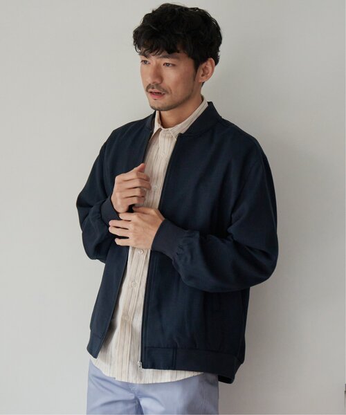 ikka(イッカ)の「イージーケアリネンライクブルゾン(ブルゾン・メンズ・ネイビー/オリーブ/スモークグレー・S/M/L/XL)」の20枚目の写真