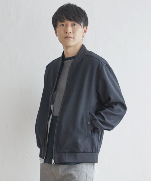 ikka(イッカ)の「イージーケアリネンライクブルゾン(ブルゾン・メンズ・ネイビー/オリーブ/スモークグレー・S/M/L/XL)」の7枚目の写真
