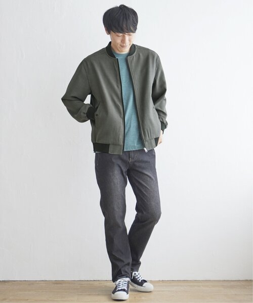ikka(イッカ)の「イージーケアリネンライクブルゾン(ブルゾン・メンズ・ネイビー/オリーブ/スモークグレー・S/M/L/XL)」の18枚目の写真