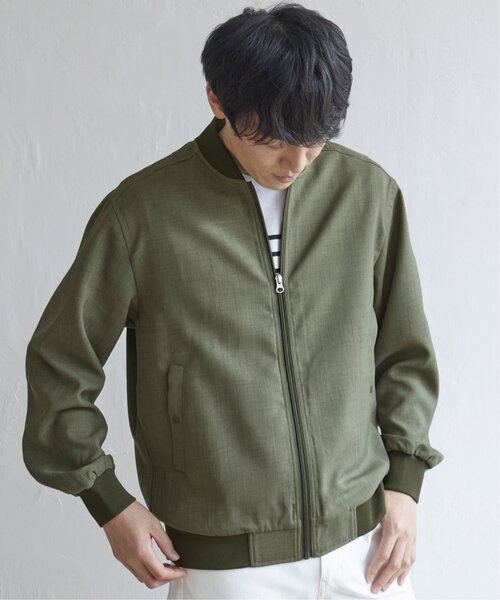 ikka(イッカ)の「イージーケアリネンライクブルゾン(ブルゾン・メンズ・ネイビー/オリーブ/スモークグレー・S/M/L/XL)」の19枚目の写真