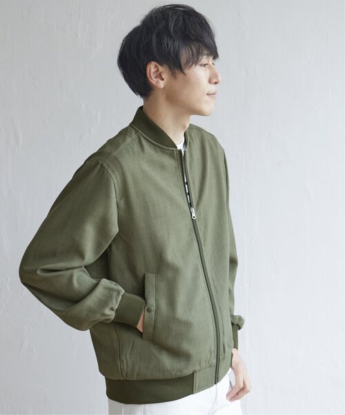 ikka(イッカ)の「イージーケアリネンライクブルゾン(ブルゾン・メンズ・ネイビー/オリーブ/スモークグレー・S/M/L/XL)」の13枚目の写真