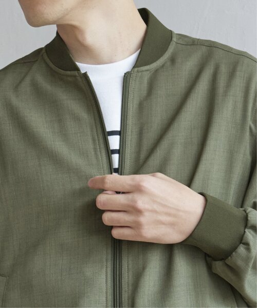 ikka(イッカ)の「イージーケアリネンライクブルゾン(ブルゾン・メンズ・ネイビー/オリーブ/スモークグレー・S/M/L/XL)」の21枚目の写真
