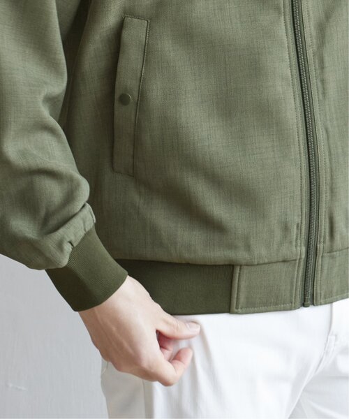ikka(イッカ)の「イージーケアリネンライクブルゾン(ブルゾン・メンズ・ネイビー/オリーブ/スモークグレー・S/M/L/XL)」の6枚目の写真