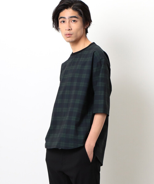 COMME CA COMMUNE(コムサコミューン)の「シアサッカー Tシャツ(Tシャツ/カットソー・メンズ・ネイビー/グリーン系その他・L/M)」の7枚目の写真