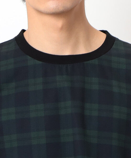 COMME CA COMMUNE(コムサコミューン)の「シアサッカー Tシャツ(Tシャツ/カットソー・メンズ・ネイビー/グリーン系その他・L/M)」の11枚目の写真