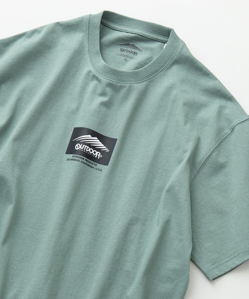 OUTDOOR PRODUCTS(アウトドアプロダクツ)の「【OUTDOOR PRODUCTS/アウトドアプロダクツ】ボックスロゴ Tシャツ ルーズシルエット ビッグシルエット(Tシャツ/カットソー・メンズ・ワイン/カーキ/ベージュ/ホワイト/ブルー系その他/ダークグリーン/パープル/ブラック・LARGE/X-LARGE/MEDIUM)」の1枚目の写真