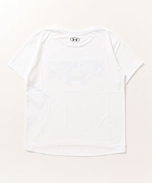 UNDER ARMOUR(アンダーアーマー)の「アンダーアーマー UAテック ショートスリーブTシャツ 〈ボックスグラフィック〉(Tシャツ/カットソー・レディース・ブラック/スモークピンク/ホワイト・S/L/M/XL)」の4枚目の写真