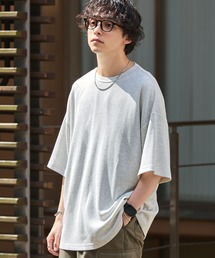 MONO-MART（モノマート）の「度詰めドライタッチワッフル ルーズS/Sカットソー（Tシャツ/カットソー）」