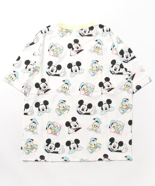 Disney（ディズニー）の「親子お揃い パステル 総柄 キャラクター  ディズニー Tシャツ 8146A（Tシャツ/カットソー・レディース・ホワイト系1/ホワイト系2・S/L/M）」の3枚目の写真