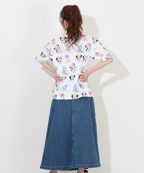 Disney（ディズニー）の「親子お揃い パステル 総柄 キャラクター  ディズニー Tシャツ 8146A（Tシャツ/カットソー・レディース・ホワイト系1/ホワイト系2・S/L/M）」の13枚目の写真