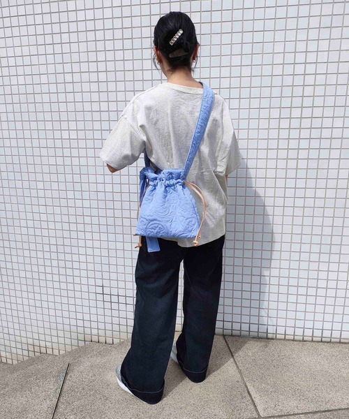 CONTROL FREAK / CTFK（コントロールフリーク）の「CONTROL FREAK(コントロールフリーク)ペイズリーキルトminiショルダー（ショルダーバッグ・レディース・アイボリー/モカ/ブラック/シルバー/ブルー・FREE）」の14枚目の写真