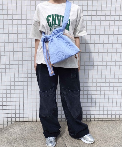 CONTROL FREAK / CTFK（コントロールフリーク）の「CONTROL FREAK(コントロールフリーク)ペイズリーキルトminiショルダー（ショルダーバッグ・レディース・アイボリー/モカ/ブラック/シルバー/ブルー・FREE）」の8枚目の写真