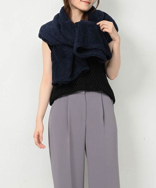 シープボアアウターマフラー2way（ルームウェア/パジャマ）｜ElegChic（エレグシック） 5,300円