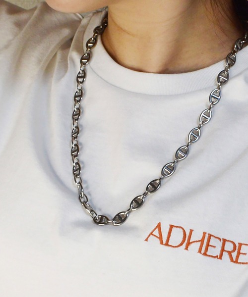 BROTHERHOOD（ブラザーフッド）の「【BROTHERHOOD】エリプスネックレス「サージカルステンレス」（ネックレス・メンズ・シルバー・FREE）」の5枚目の写真