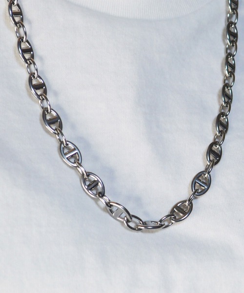 BROTHERHOOD（ブラザーフッド）の「【BROTHERHOOD】エリプスネックレス「サージカルステンレス」（ネックレス・メンズ・シルバー・FREE）」の3枚目の写真