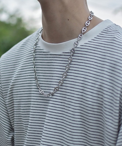 BROTHERHOOD（ブラザーフッド）の「【BROTHERHOOD】エリプスネックレス「サージカルステンレス」（ネックレス・メンズ・シルバー・FREE）」の9枚目の写真