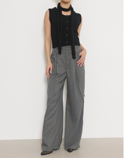 LAGUA GEM（ラグアジェム）の「MANNISH バギーパンツ（その他パンツ・レディース・杢グレー/ダークグリーン/ブラック・X-SMALL/SMALL/MEDIUM）」の21枚目の写真