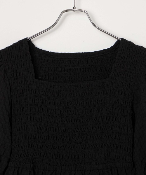 WEGO(ウィゴー)の「WEGO/【一部店限定】シャーリングロングワンピース(ワンピース・レディース・ホワイト系その他2/ブラック系その他2・FREE)」の15枚目の写真