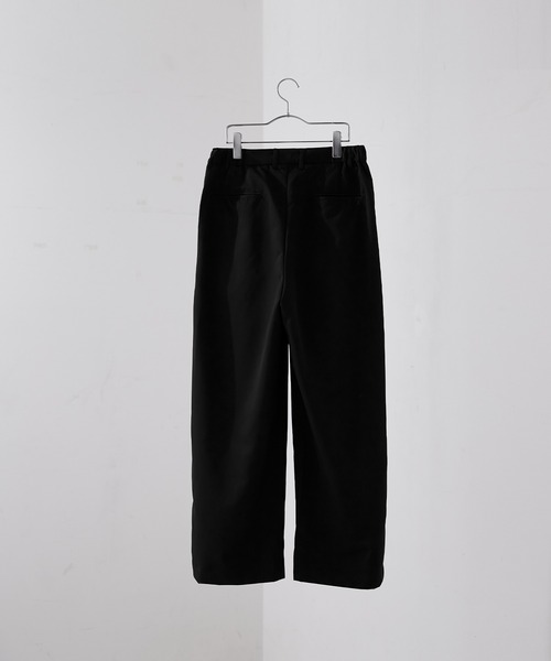 cussil(クシル)の「【cussil/クシル】ドレスツイル 1タックワイドストレートスラックス(スラックス・メンズ・チャコールグレー/ブラック・S/M/L)」の3枚目の写真