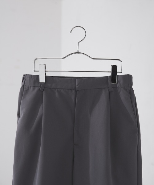 cussil(クシル)の「【cussil/クシル】ドレスツイル 1タックワイドストレートスラックス(スラックス・メンズ・チャコールグレー/ブラック・S/M/L)」の8枚目の写真