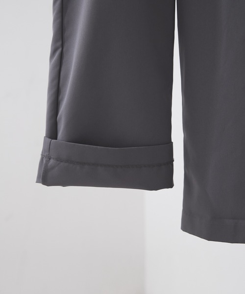 cussil/クシル】ドレスツイル 1タックワイドストレート