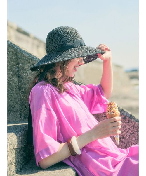 AMERICAN HOLIC（アメリカンホリック）の「ペーパーハット（ハット・レディース・アイボリー/ブラック・FREE）」の13枚目の写真