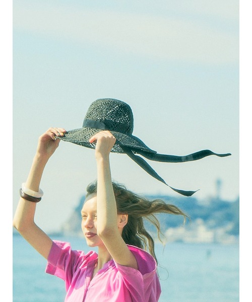 AMERICAN HOLIC（アメリカンホリック）の「ペーパーハット（ハット・レディース・アイボリー/ブラック・FREE）」の3枚目の写真