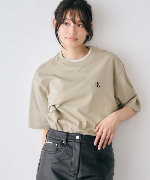   ユニセックス CK ロゴ リラックスフィット Tシャツ WEB限定】ユニセックス CK ロゴ リラックスフィット Tシャツ 2枚