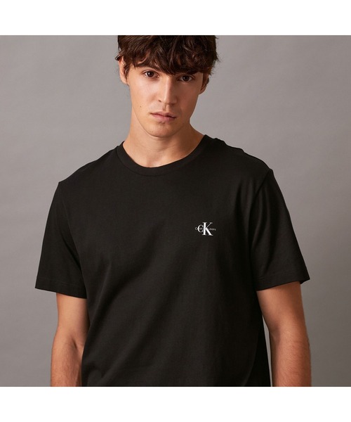 WEB限定】ユニセックス CK ロゴ リラックスフィット Tシャツ 2枚セット