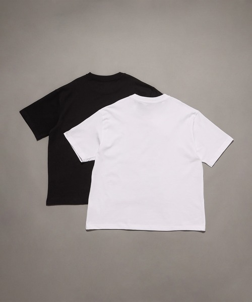 WEB限定】ユニセックス CK ロゴ リラックスフィット Tシャツ 2枚