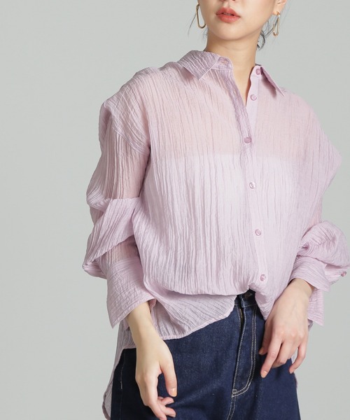 ◆シアーオーバーシャツ