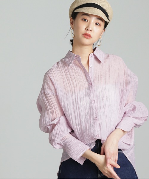 ◆シアーオーバーシャツ