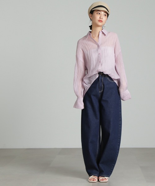 ◆シアーオーバーシャツ