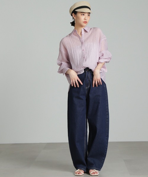 ◆シアーオーバーシャツ