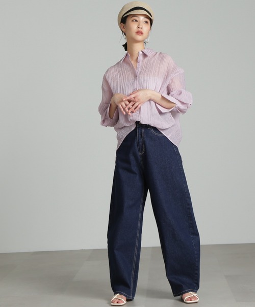 ◆シアーオーバーシャツ