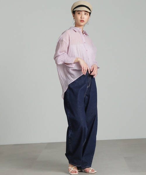 ◆シアーオーバーシャツ