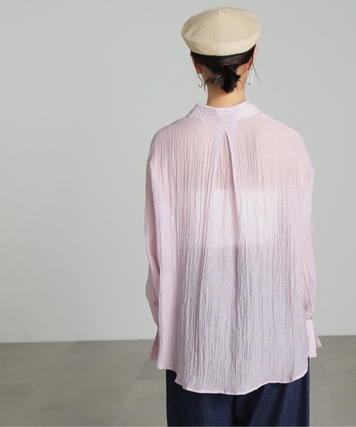 ◆シアーオーバーシャツ