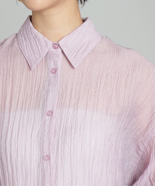 ◆シアーオーバーシャツ