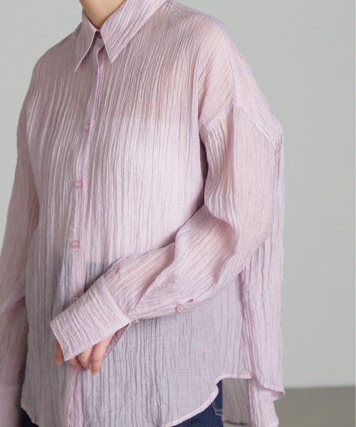 ◆シアーオーバーシャツ