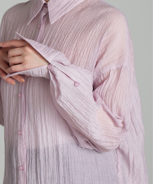 ◆シアーオーバーシャツ