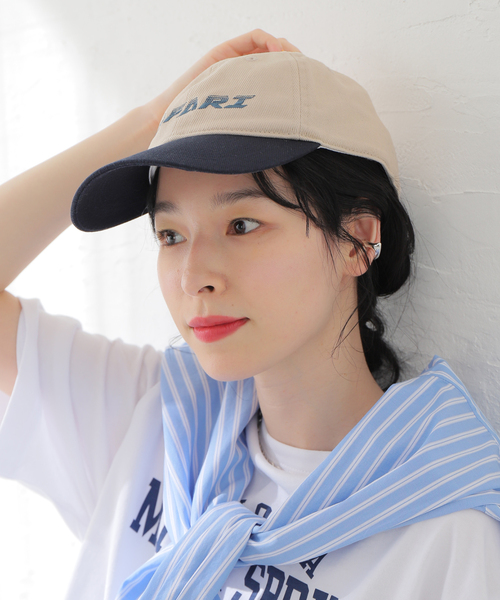 SOU&VEN(スーアンドヴェン)の「【SOU&VEN/スーアンドヴェン】AUTOMOBILE CAP:キャップ(キャップ・レディース・ホワイト/グリーン/ベージュ・FREE)」の2枚目の写真