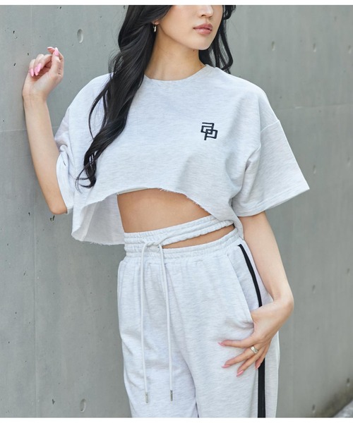 ANAP（アナップ）の「ミニ裏毛ラインデザインセットアップ（スウェット