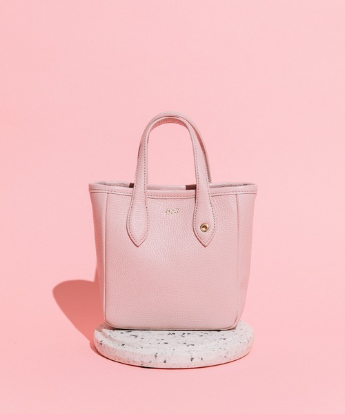 Beau're（ヴュレ）の「BEAURE ヴュレ カウレザー ミニトート 2Way ショルダー（ショルダーバッグ・レディース・ベージュ系その他/ピンク/ブラック/グリーン/ライトピンク/ペールイエロー・FREE）」の6枚目の写真