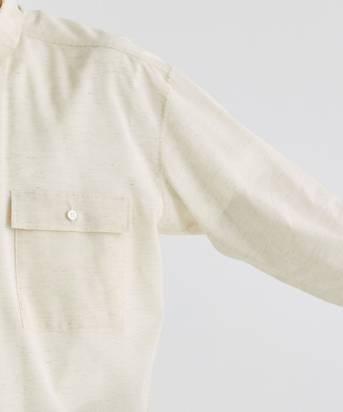 Juha(ユハ)の「【JUHA/ユハ】SOFT SHEER SHIRT(シャツ/ブラウス・メンズ・キナリ/ブラック・3/4)」の11枚目の写真