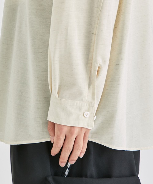 Juha(ユハ)の「【JUHA/ユハ】SOFT SHEER SHIRT(シャツ/ブラウス・メンズ・キナリ/ブラック・3/4)」の18枚目の写真